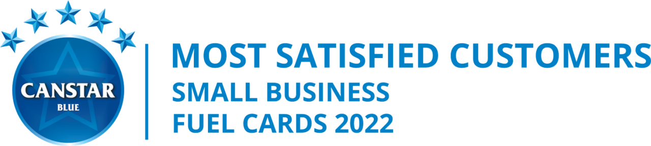 CANSTAR BLUE - most satisfied customers - small business fuel cards 2022