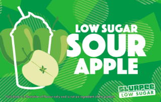 Slurpee Low Sugar Sour Apple Flavour