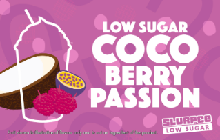 7-Eleven Slurpee Low Sugar Coco Berry Passion Flavour