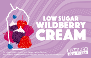 7-Eleven Slurpee Low Sugar Wildberry Cream Flavour