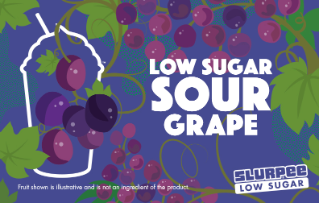 7-Eleven Slurpee Low Sugar Sour Grape Flavour