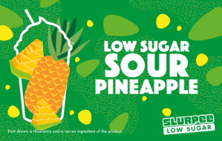 7-Eleven Slurpee Low Sugar Sour Pineapple
