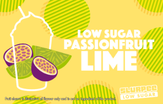 Slurpee Low Sugar Pasionfruit Lime Flavour