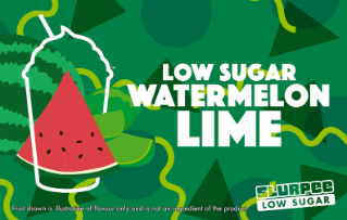 7-Eleven Slurpee Low Sugar Watermelon Lime Flavour
